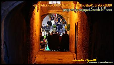 il presepe vivente alla Mostra del Tartufo di San Miniato