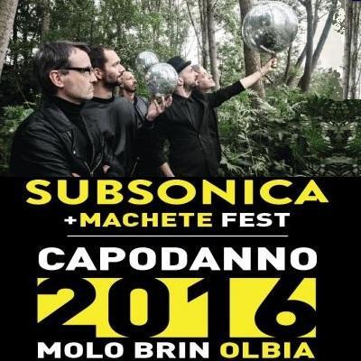 I Subsonica e la Machete crew per una festa di Capodanno 2016 gratuita a Olbia.