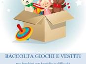 campagna raccolta alimenti, giocattoli vestiti bambini