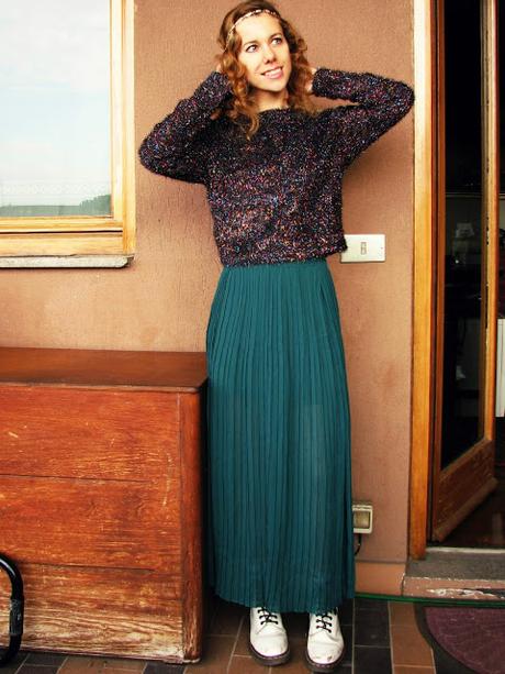 OOTD: Maxi Skirt & Cropped Sweater