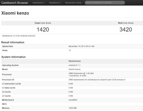 [News] Avvistato Xiaomi Redmi 3: su Geekbench il nome in codice è 
