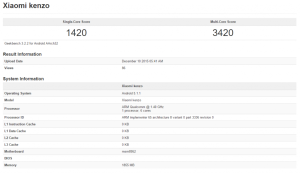 Xiaomi Kenzo appare su Geekbench!! Cosa sarà?