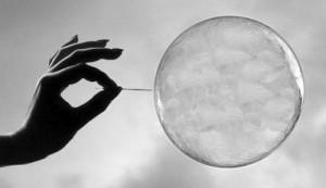 La bolla dei diamanti grezzi