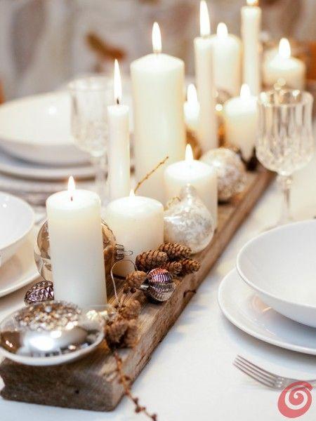 Christmas wedding table decorations