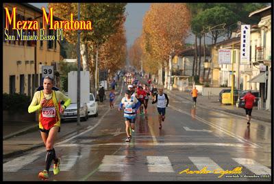 la mezza maratona di San Miniato