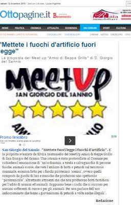 Il MeetUp Amici di Beppe Grillo San Giorgio del Sannio dice NO AI BOTTI