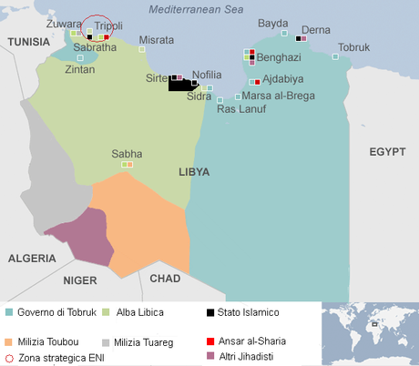 mappa libia dicembre 2015 bis