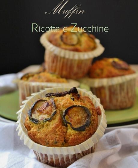 Muffin salati con ricotta e zucchine