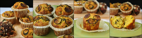 Muffin salati con ricotta e zucchine