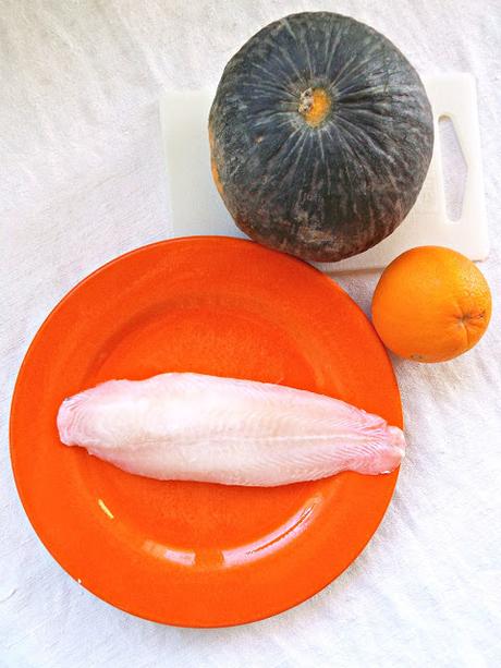 Filetto di pangasio all'arancia con zucca al forno