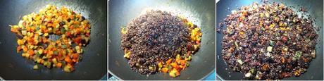 Barchetta di chayote con quinoa nera
