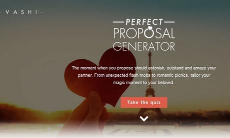 Proposal Generator by Vashi: stupisci con una proposta di matrimonio su misura