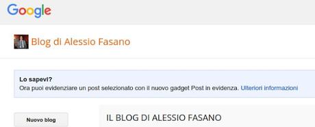 Come impostare un post in evidenza su Blogger