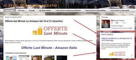 Come impostare un post in evidenza su Blogger