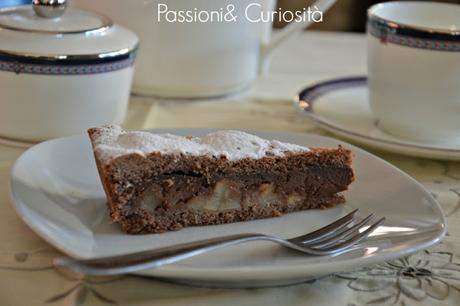 TORTA RIPIENA  FONDENTE E PERE