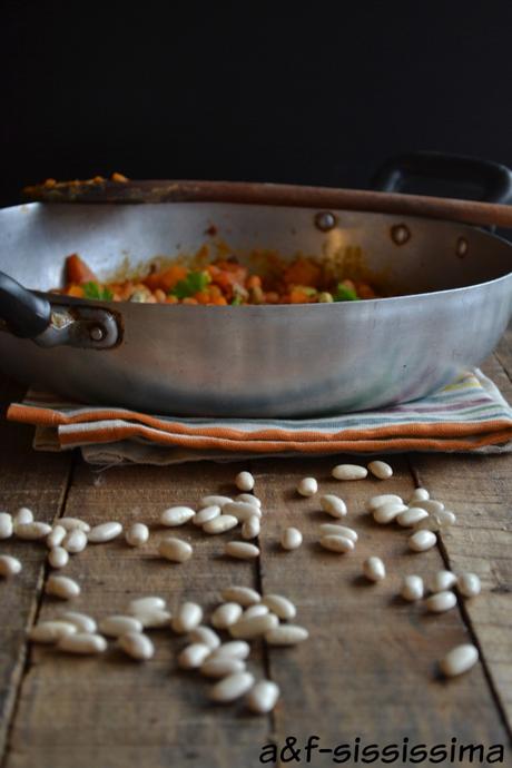 stufato di zucca e cannellini alla marocchina