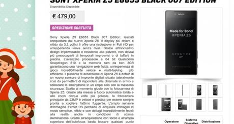Sony Xperia Z5 007 Edition Black   Gli Stockisti  Smartphone  cellulari  tablet  accessori telefonia  dual sim e tanto altro