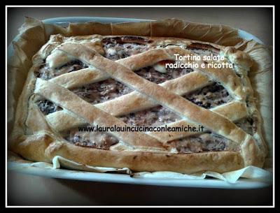 TORTINO SALATO DI SFOGLIA RADICCHIO E RICOTTA di Laura Lau