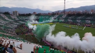 (VIDEO)Atlético Nacional fans full stadium choregraphy vs Independiente Medellín - Clásico Paisa