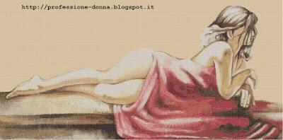 Schema a punto croce: Nudo di donna_1