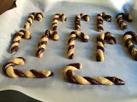 Candy cane cookies