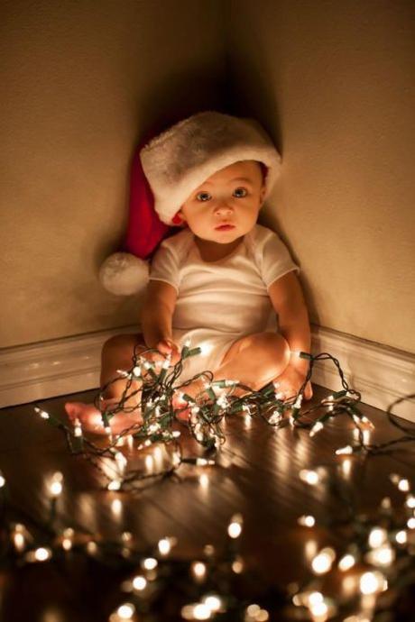 fotografie di bambini a natale