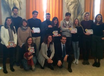 PAVIA. Tutti i vincitori dei contest Urban Design Fest 2015 e Pavia Makers premiati stamattina in Comune.