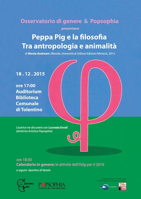 La filosofia di Peppa Pig: presentazione del libro a Tolentino, insieme a Popsophia