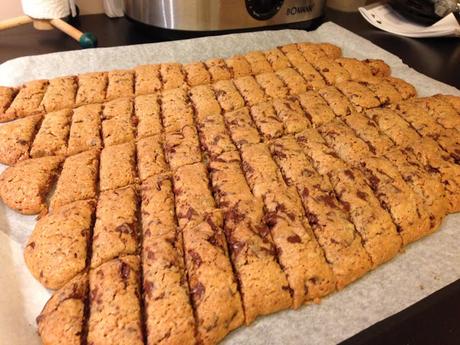 Con e Senza Bimby, Cantucci al Cioccolato Fondente, Cantucci ai Mirtilli Rossi, Cantucci ai Pistacchi, Cantucci alle Mandorle, Cantucci al Cioccolato Bianco