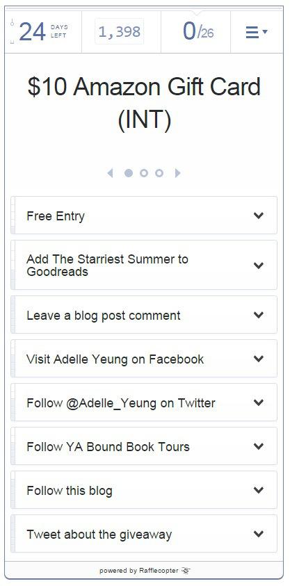 adelle yeung - giveaway rafflecopter