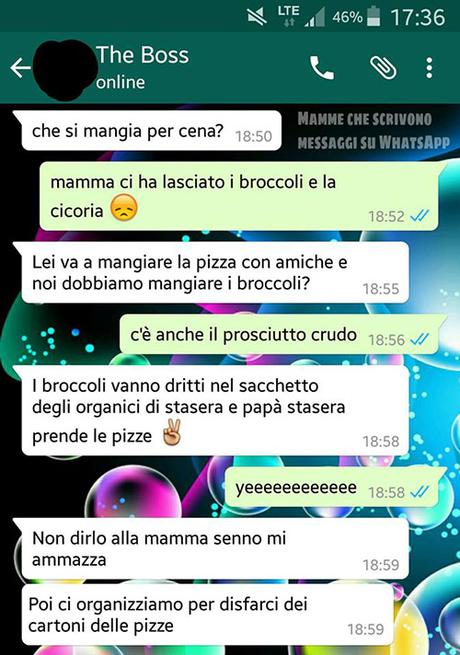 Mamme che scrivono messaggi su Whatsapp