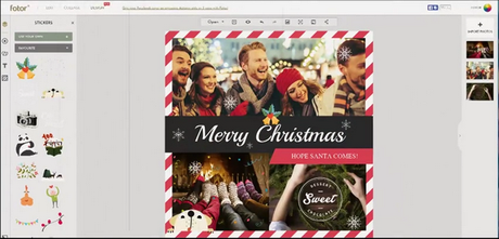 Fotor Christmas Card, Covers & Stickers
