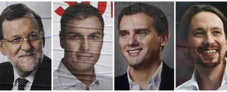 Rajoy, Sanchez, Rivera, Iglesias