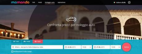 momondo.it noleggio auto