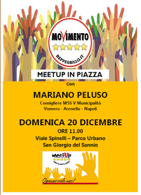 MeetUp in Piazza con il Consigliere Muncipale di Napoli Mariano Peluso