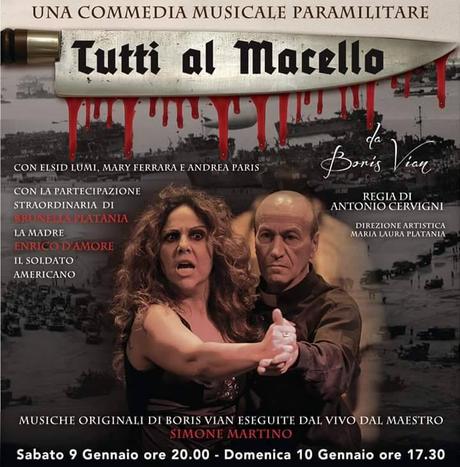 Tutti al macello di Boris Vian al Brancaccino di Roma con Accademia Platafisica - ROMA - Teatro Brancaccino,   9 gennaio (ore 20:00) e 10 gennaio (ore17:30) 2016.