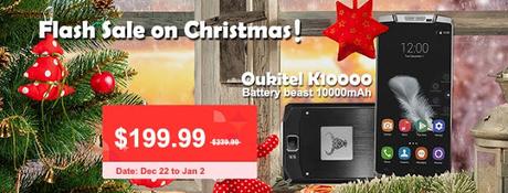 Offerta Oukitel K10000 lo Smartphone dalla batteria record (10000 mAh) venduto al prezzo di 180 euro