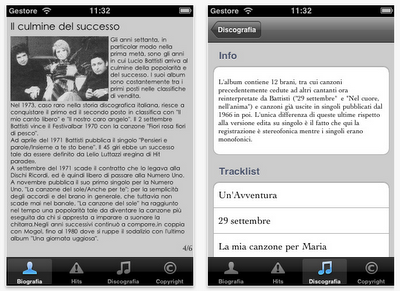 iBattisti: Questa app vuole essere un tributo a uno dei più grandi cantautori che l'Italia abbia mai avuto