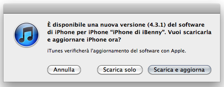 Come si poteva immaginare con l'arrivo del'iPad 2  Apple rilascia iOS 4.3.1 ( Link diretti per il Download)