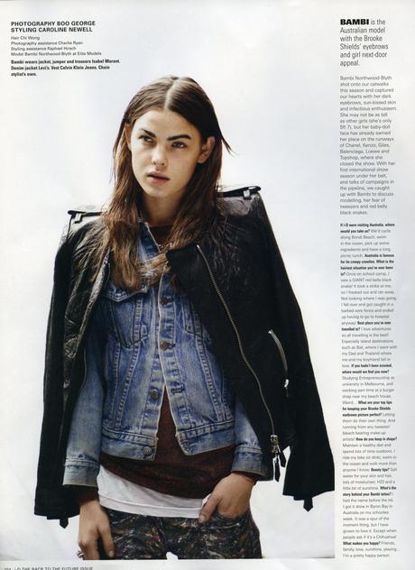 About a model: Bambi Northwood-Blyth