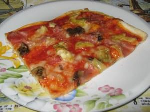 Home-made pizza