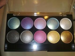 Glitter Eyeshadow palette H