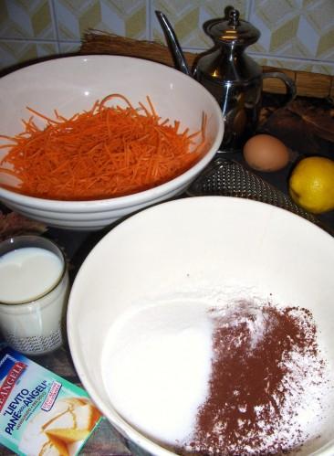 Torta di carote e cacao light