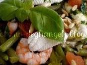 Riccioli sogliola primaverili gamberi ortaggi