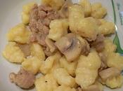 Gnocchi patate champignon salsiccia pollo