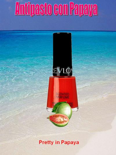 antipasto con papaya - revlon scented nail enamel pretty in papaya 1