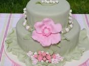 Torta biscotti rosa verdi