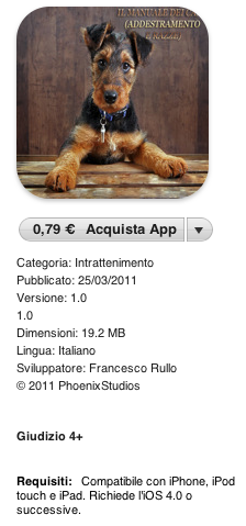 Arriva Apple Store manuale cani