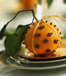 Segnaposto con arance o mandarini