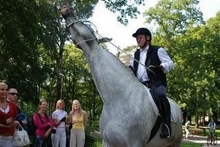 L'uomo che girava per Riga a cavallo